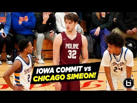 FUTURE IOWA HAWKEYES Owen Freeman, Brock Harding, Moline Maroons vs Nationally-ranked CHICAGO SIMEON