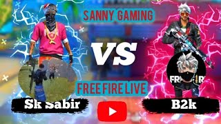 1 vs 1 free fire legends player and sanny gaming #viral