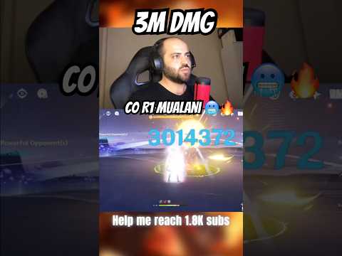 3 million DMG C0 R1 Mualani #genshinimpact #shorts #gaming