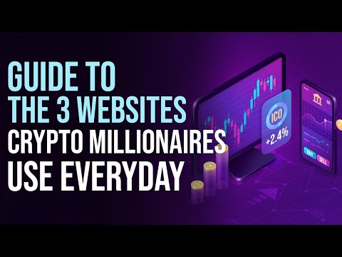 TOP 3 Websites Crypto Millionaires Use Everyday 🤑🤑🤑 #shorts #cryptowebsites