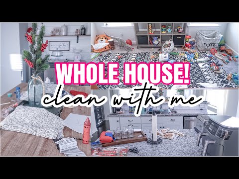 WHOLE HOUSE CLEAN WITH ME | SPEED CLEANING MOTIVATION | MESSY HOUSE CLEANING