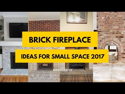 50+ Awesome Brick Fireplace Ideas for Small Space 2017