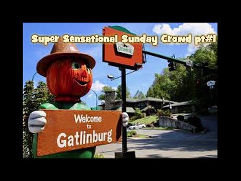 Gatlinburg Sunday crowd CRAZY BUSY.