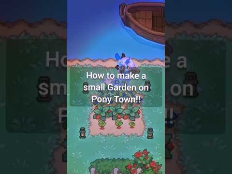 How to make a small/mini garden on Pony Town!! #ponytown #edit #tutorial #help